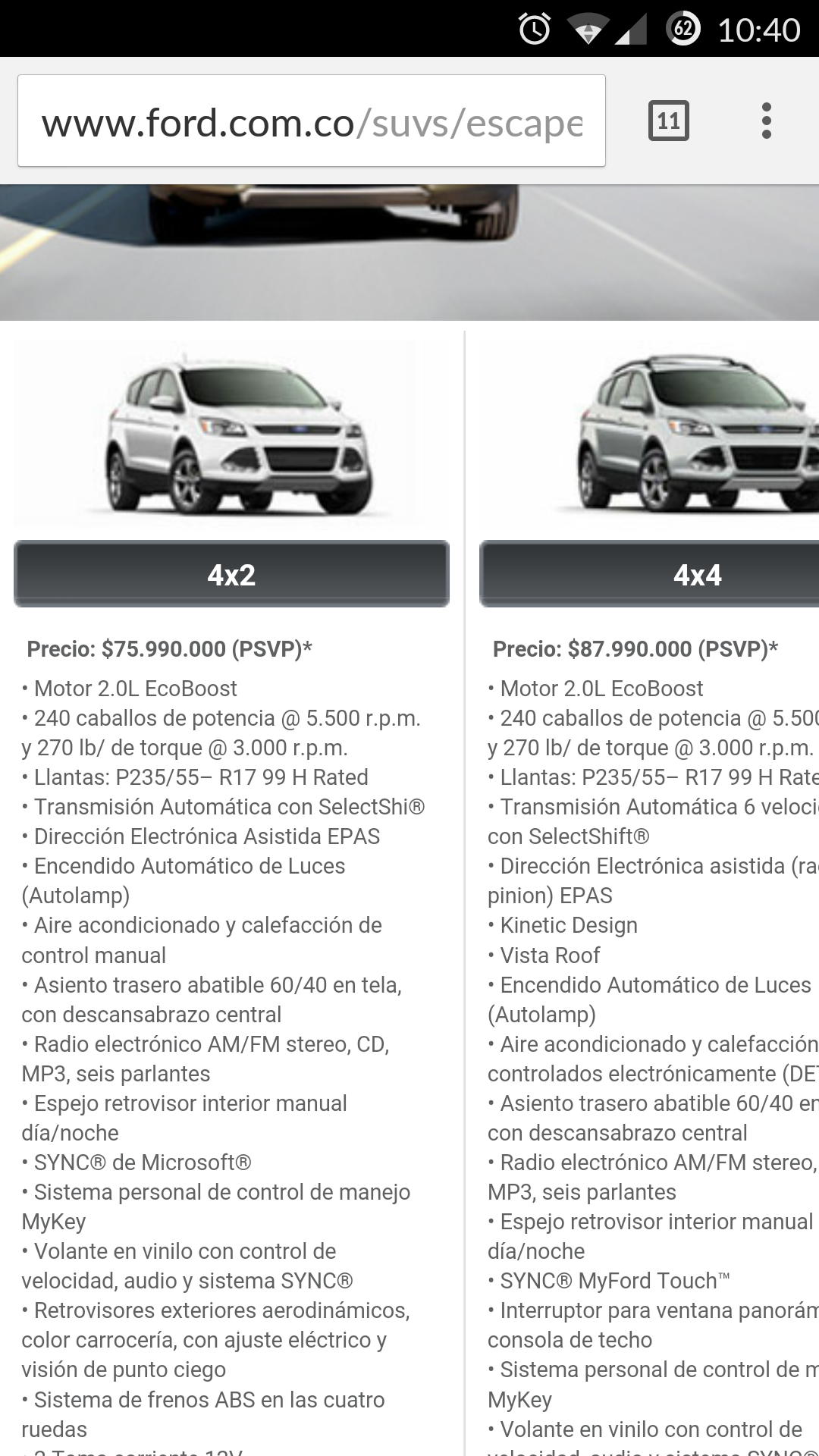 General de la Ford Escape 2013 2019 Página 160 Foros Automóviles